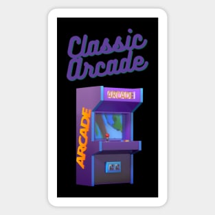 Classic Arcade Gamer Apparel Sticker